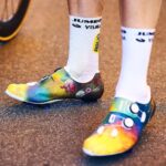 Wout Van Aert personnalise ses chaussures Shimano du Tour de France 2022